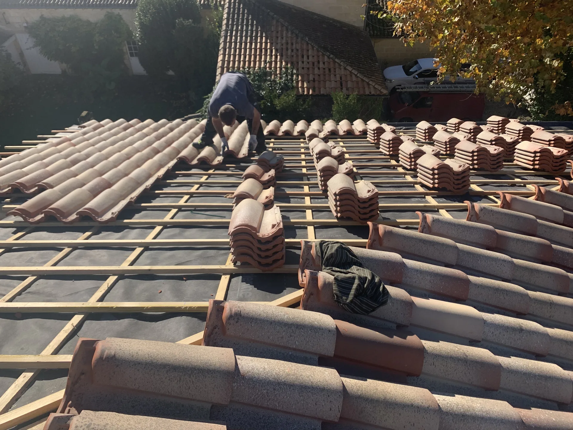 Détail tuiles